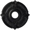 Ekena Millwork Attica Ceiling Medallion (Fits Canopies up to 5"), Hand-Painted Steel Gray, 18"OD x 4"ID x 5/8"P CM18ATSGS - alternate 1